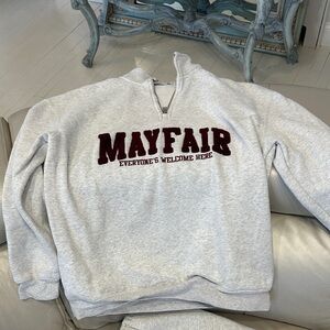 Mayfair  Quarter-Zip Sweatshirt - and matching pants .